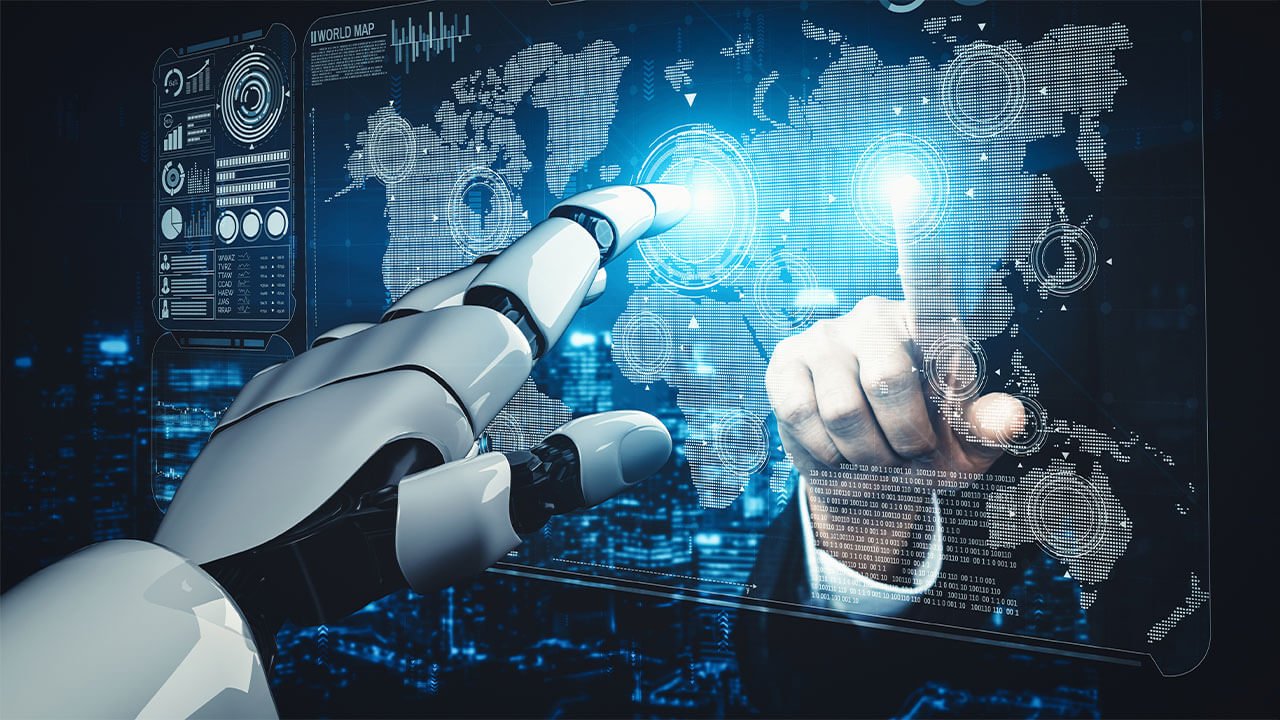 Ilustración sobre inteligencia artificial